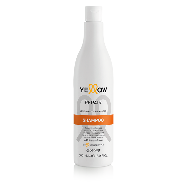 Yellow Repair Shampoo with Almond Proteins & Cacao Butter for Damaged Hair 500ml